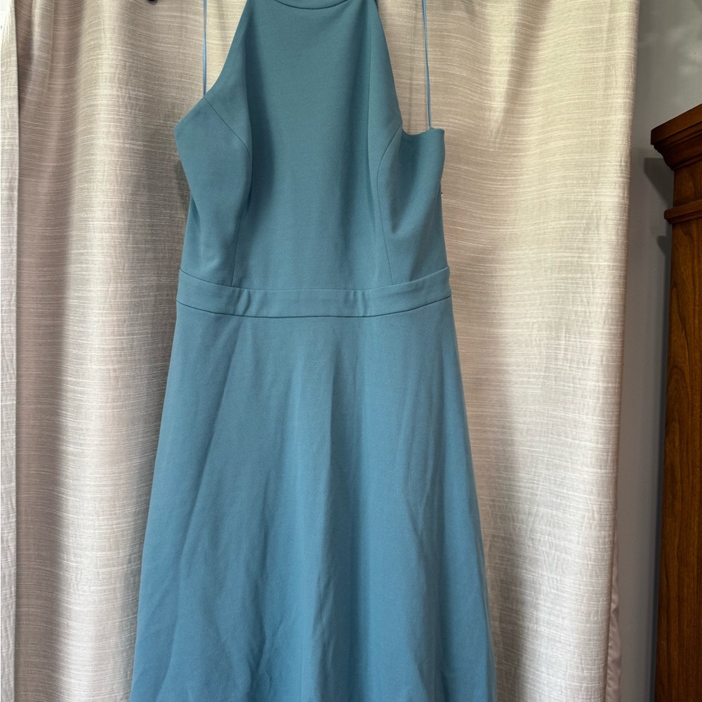 Dress the Population Sea Breeze Cutout Halter Midi Dress
